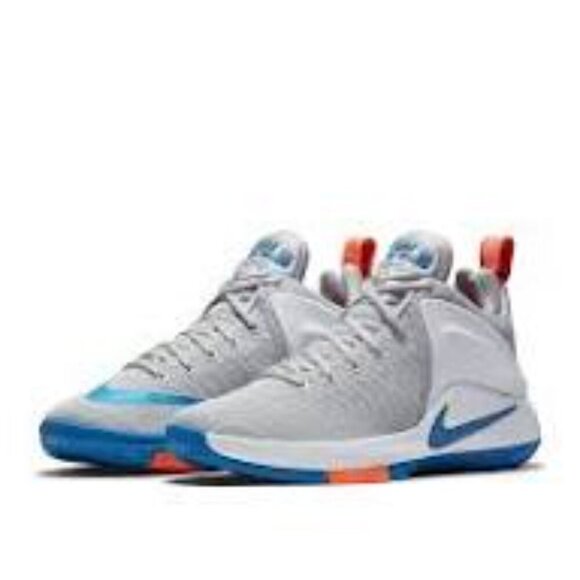 Nike LeBron Zoom Witness Men's 8.5 Wolf Grey Star Blue 852439 004 - $100 - Picture 1 of 9